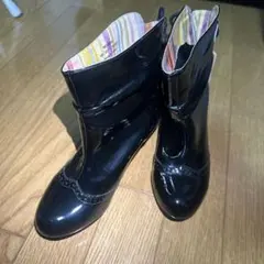 ブラック レースアップ 長靴