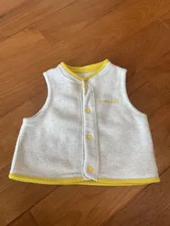 CLIMAPLUS ベビーベスト 80サイズ ホワイト/イエロー