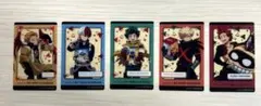 僕のヒーローアカデミア　ナムコ限定特典　クリアカード　ノーマル5種セット