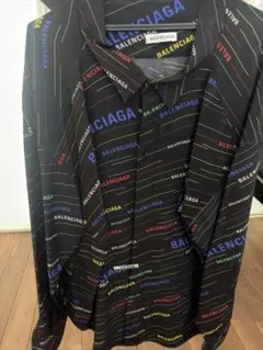 BALENCIAGA ロゴプリント 長袖シャツ ネクタイ付きのサムネイル