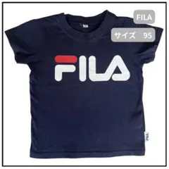 FILA ネイビー Tシャツ サイズ95 綿100%