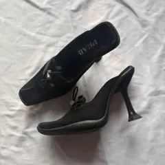 Archive PRADA mesh mules blackのサムネイル