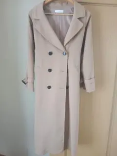 CECIL McBEE ロングコート ベージュ ダブルボタンのサムネイル