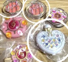 【新品未開封】おジャ魔女どれみ　コンパクトミラー　チーク　ガチャ　コロン　3点