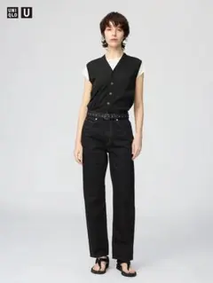 ユニクロ　ハイライズレギュラージーンズ　24のサムネイル