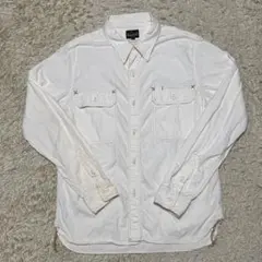 RRL ダブルアールエル ウエスタンシャツ ホワイト 白 L - メルカリ