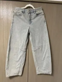 GU バレルレッグジーンズ L ブルー
