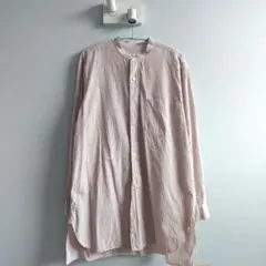 希少✨試着のみ サイズ4 18ssコモリ シャツ ピンク ストライプ 限定