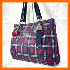 COACH Poppy 2way ショルダーバッグ チェック柄 - メルカリ