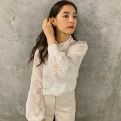 MOHAIR LACY KNIT ameri vintage