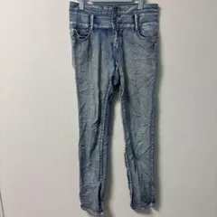 レディース ライトブルー スキニージーンズ