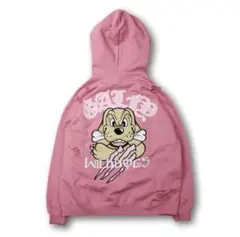 GALFY　ガルフィー 覚醒ビーストパ－カ－　 ピンク　刺繍ロゴ　古着