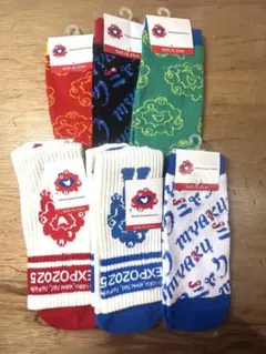 大阪関西万博 ミャクミャク靴下セット 6足 サイズ:25-27cm