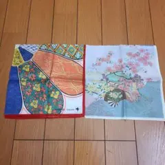 ハンカチ 2枚セット 和柄 花柄