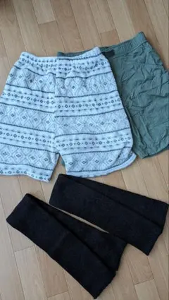 入院 足膝の手術 もこもこパンツ ユニクロハーフパンツ レッグウォーマー