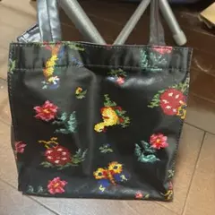 花柄刺繍トートバッグ