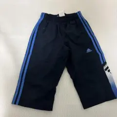adidas ネイビー ストライプ ハーフパンツ