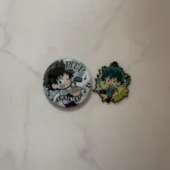 僕のヒーローアカデミア 緑谷出久 缶バッジ ラバーマスコット