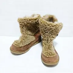 もこもこ　裏ボア　ブラウンブーツ　Mサイズ（23.5ｃｍ～24ｃｍ）