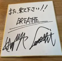 レア LDH BREATHE 宮田悟志 多田和也 直筆サイン色紙