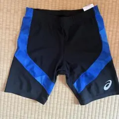 asics 陸上用パンツ ブラック ブルー