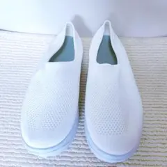 厚底スリッポンホワイトシューズ.新品未使用
