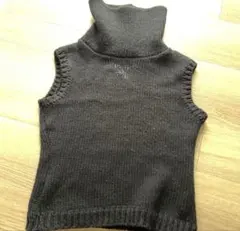 正規品FENDI黒タートルネック ノースリーブニット