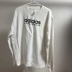 adidas ホワイト トレーナー スポーツウェア