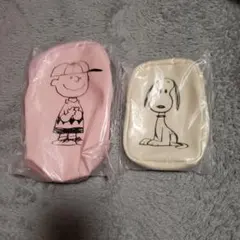 【SNOOPY 】チャーリーブラウン スヌーピー ポーチ リンネル