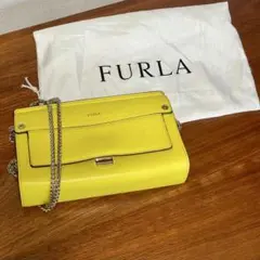未使用級✨フルラ キルケ ショルダーバッグ アーチロゴ レザー 
