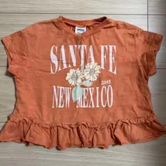 BREEZE ひまわり柄 フリルTシャツ