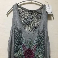 ❤️未使用タグ付き❤️to the angel　キラキラ　グレー　レース　チュニック
