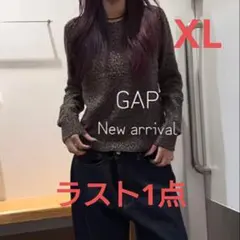 GAP CashSoft クルーネックセーター レオパード柄