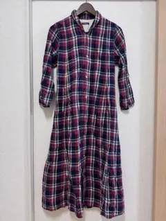 grin グリン 綿100 チェック柄 ワンピース サイズ2 Mサイズ