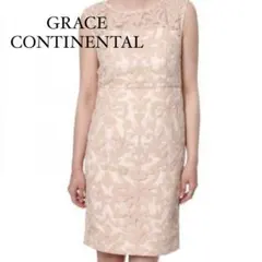 ラメコード　刺繍ワンピース