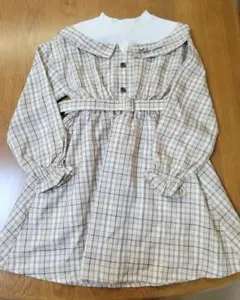 ALGY（アルジー）チェック柄 重ね着風ワンピース