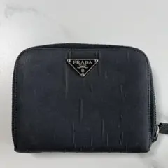 PRADA 二つ折り財布 ナイロン ブラックのサムネイル