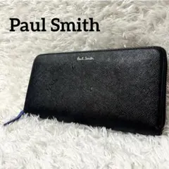 ✨美品✨ Paul Smith 長財布 スミシーハート ラウンドジップ レザー