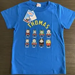 きかんしゃトーマス 半袖Tシャツ 130cm ブルー　男の子　新品未使用のサムネイル