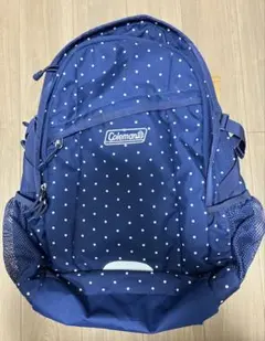 【美品】Coleman ネイビー・ドット リュック