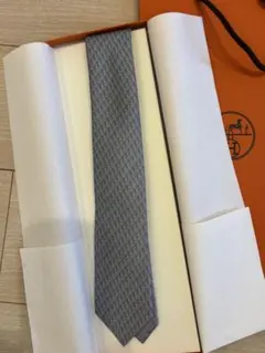 新品 未使用 プレゼント可】銀座エルメス購入HERMESネクタイ フランス