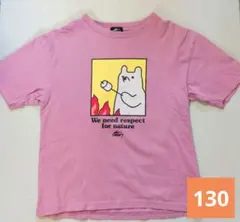 CAMP7 Tシャツ 130cm ピンク マシュマロくま