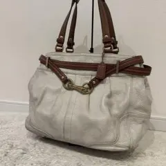 132 セリーヌ ハンドバッグ ストロー カゴ ブギーバッグ ブラウン 