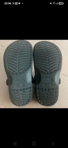 crocs クロックス　ブラック　黒　キッズ　ジュニア　19cm
