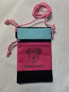 ミニーマウス プリント ショルダーバッグ