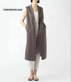 トゥモローランド ロングジレ ノースリーブ オーガニックコットン S