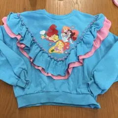水色 フリル トレーナー 120サイズ