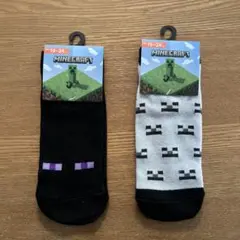 Minecraft キッズ靴下 19-24cm 2足セット