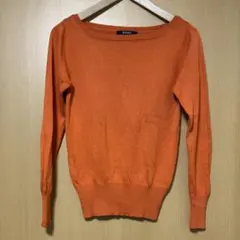 M premier シルク　ウール　ニット　オレンジ　36