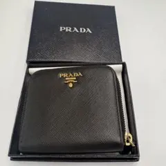 美品☆PRADA プラダ サフィアーノ メタル 二つ折り財布 1ML522 希少のサムネイル